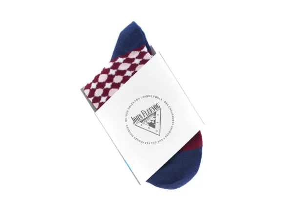 Accessories^Fluevog Shoes Adeline Vog Socks | Floral Pattern Socks Red/White
