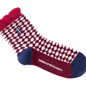 Accessories^Fluevog Shoes Adeline Vog Socks | Floral Pattern Socks Red/White
