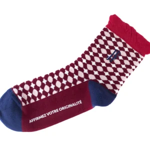 Accessories^Fluevog Shoes Adeline Vog Socks | Floral Pattern Socks Red/White