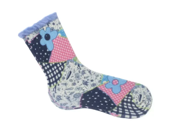 Women's^Fluevog Shoes Akira Vog Socks | Ruffle Sock Patchwork