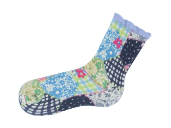 Women's^Fluevog Shoes Akira Vog Socks | Ruffle Sock Patchwork