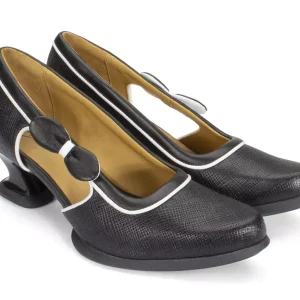 Women's^Fluevog Shoes Anodea | Heel With Side Bow Black