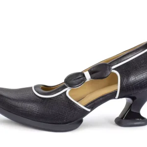 Women's^Fluevog Shoes Anodea | Heel With Side Bow Black
