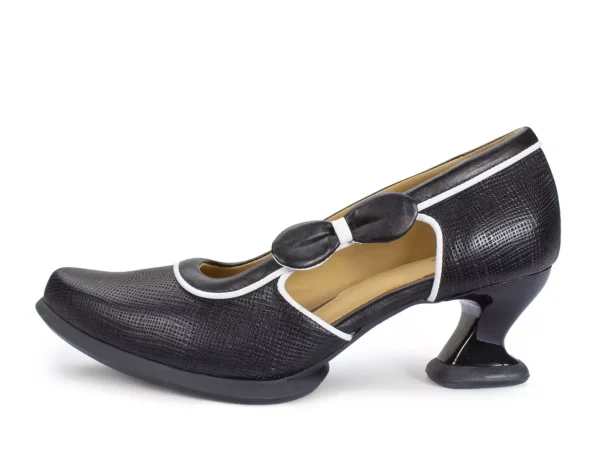 Women's^Fluevog Shoes Anodea | Heel With Side Bow Black