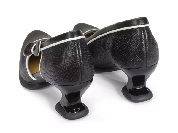 Women's^Fluevog Shoes Anodea | Heel With Side Bow Black