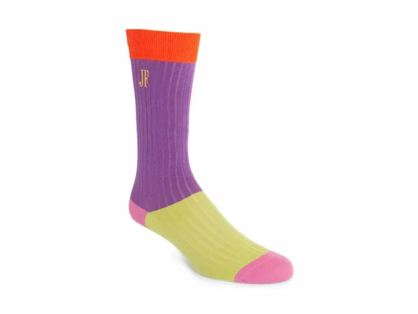 Accessories^Fluevog Shoes Archer Vog Socks | Colourblock Sock Purple