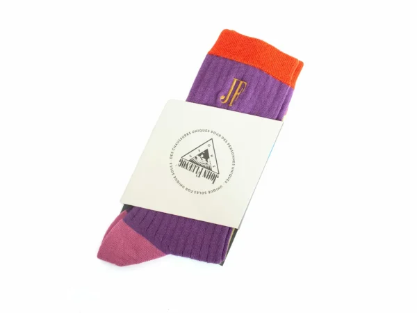 Accessories^Fluevog Shoes Archer Vog Socks | Colourblock Sock Purple