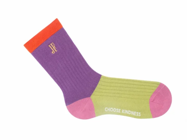 Accessories^Fluevog Shoes Archer Vog Socks | Colourblock Sock Purple