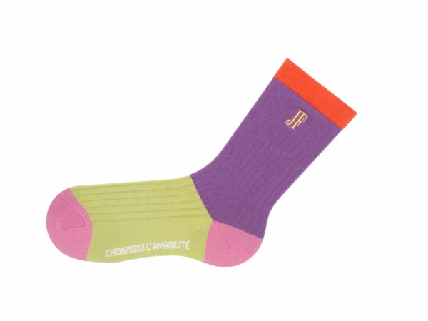 Accessories^Fluevog Shoes Archer Vog Socks | Colourblock Sock Purple