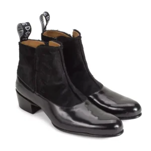 Men's^Fluevog Shoes Arthur | Zip-Up Ankle Boot Black Pony