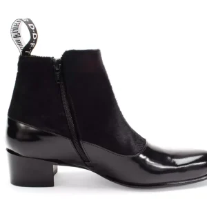 Men's^Fluevog Shoes Arthur | Zip-Up Ankle Boot Black Pony