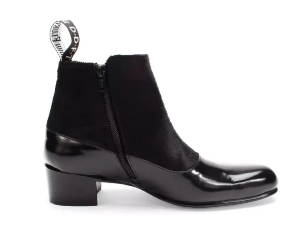 Men's^Fluevog Shoes Arthur | Zip-Up Ankle Boot Black Pony