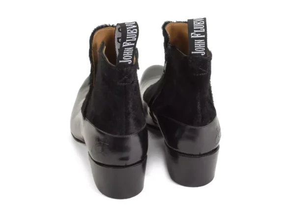 Men's^Fluevog Shoes Arthur | Zip-Up Ankle Boot Black Pony