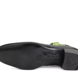 Men's^Fluevog Shoes Arthur | Zip-Up Ankle Boot Black/Green Plaid