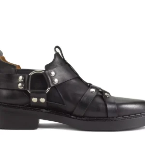 Men's^Fluevog Shoes Axel | Chelsea Shoe With Harness Black