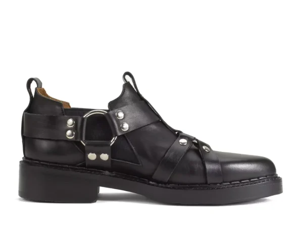 Men's^Fluevog Shoes Axel | Chelsea Shoe With Harness Black