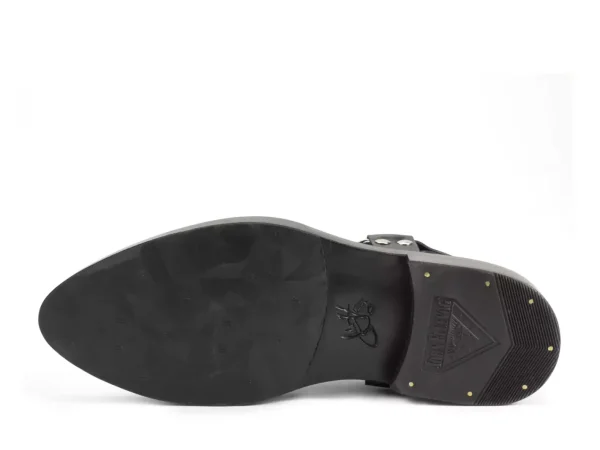 Men's^Fluevog Shoes Axel | Chelsea Shoe With Harness Black