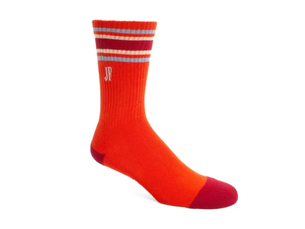 Accessories^Fluevog Shoes Bandit | Colourblock Varsity Sock Red