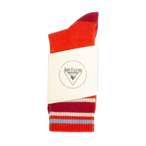 Accessories^Fluevog Shoes Bandit | Colourblock Varsity Sock Red