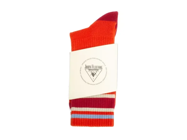 Accessories^Fluevog Shoes Bandit | Colourblock Varsity Sock Red