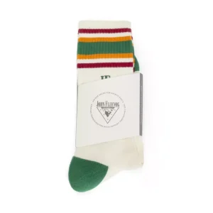 Accessories^Fluevog Shoes Bandit | Colourblock Varsity Sock Cream/Green