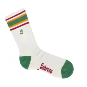 Accessories^Fluevog Shoes Bandit | Colourblock Varsity Sock Cream/Green