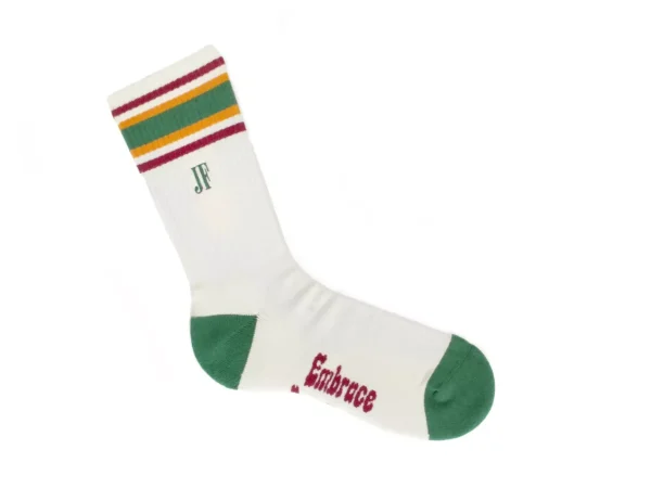 Accessories^Fluevog Shoes Bandit | Colourblock Varsity Sock Cream/Green