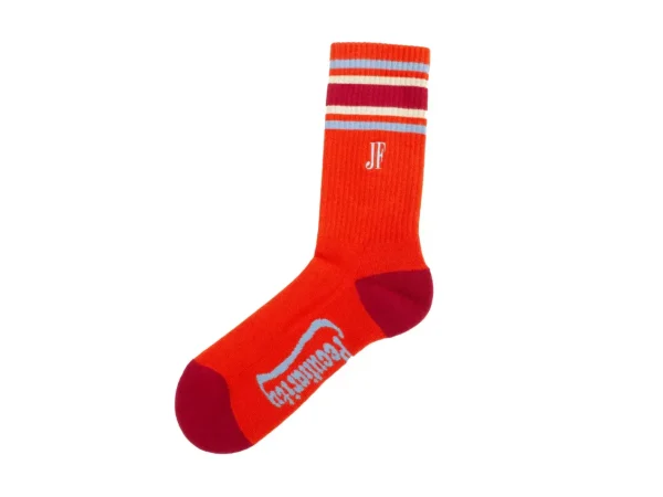 Accessories^Fluevog Shoes Bandit | Colourblock Varsity Sock Red
