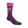 Accessories^Fluevog Shoes Baobao Vog Socks | Heart Illusion Sock Black/Lilac