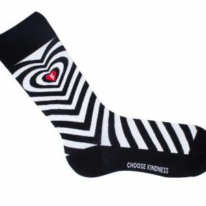 Accessories^Fluevog Shoes Baobao Vog Socks | Heart Illusion Sock Black/White