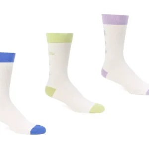 Accessories^Fluevog Shoes Baz Vog Socks (3-Pack) | 3-Pack Graphic Sock Blue/Green/Purple