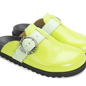 Women's^Fluevog Shoes Bean Bag | Slipper With Buckle Green