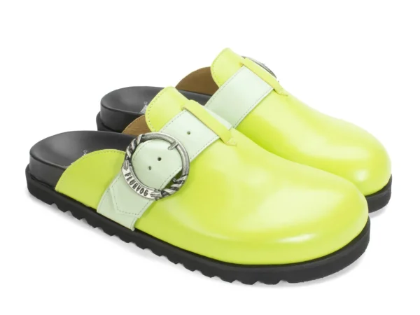 Women's^Fluevog Shoes Bean Bag | Slipper With Buckle Green