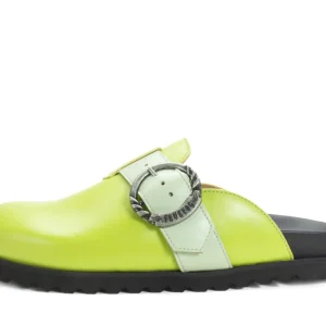 Women's^Fluevog Shoes Bean Bag | Slipper With Buckle Green