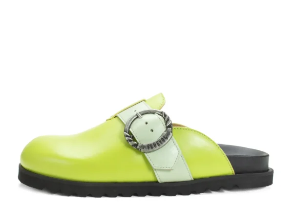 Women's^Fluevog Shoes Bean Bag | Slipper With Buckle Green