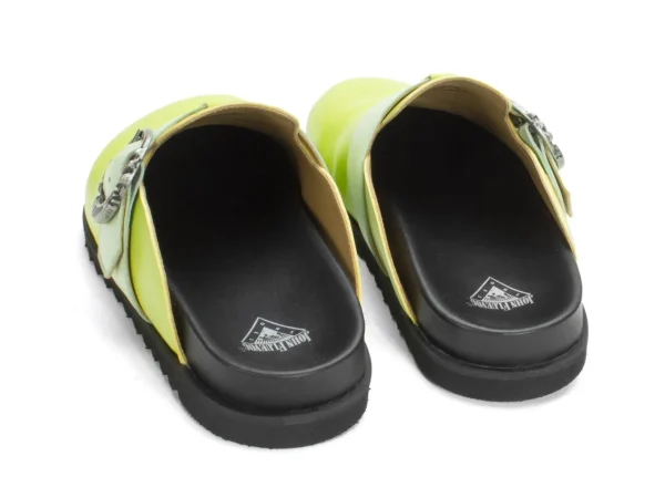 Women's^Fluevog Shoes Bean Bag | Slipper With Buckle Green