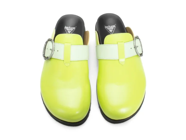 Women's^Fluevog Shoes Bean Bag | Slipper With Buckle Green