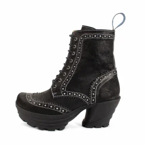 Women's^Fluevog Shoes Bebop | Lace-Up Brogue Boot Black