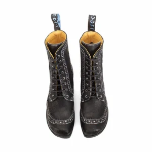 Women's^Fluevog Shoes Bebop | Lace-Up Brogue Boot Black