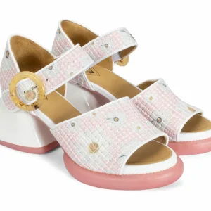 Women's^Fluevog Shoes Bridget | Leather Sandal Pink Daisy