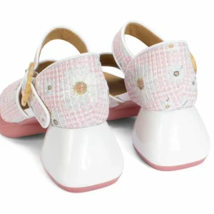 Women's^Fluevog Shoes Bridget | Leather Sandal Pink Daisy