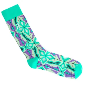 Accessories^Fluevog Shoes Cerebral Vog Socks | Geometric Knit Sock Green