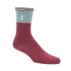 Women's^Fluevog Shoes Citta Vog Socks | Thick Colourblock Sock Burgundy/Blue