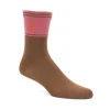Accessories^Fluevog Shoes Citta Vog Socks | Thick Colourblock Sock Pink/Brown
