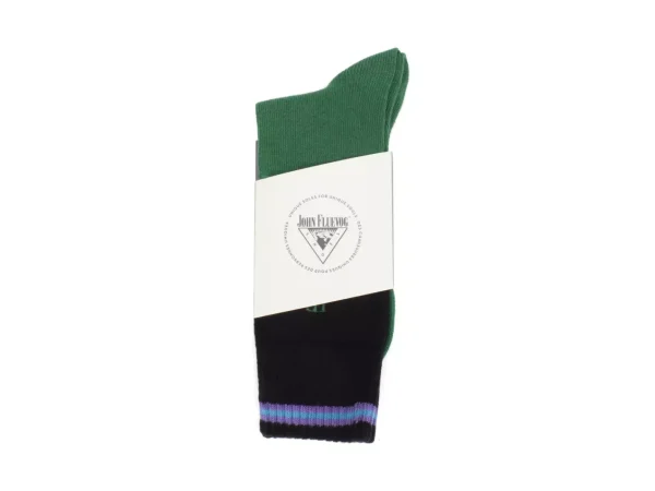 Accessories^Fluevog Shoes Citta Vog Socks | Thick Colourblock Sock Green/Black