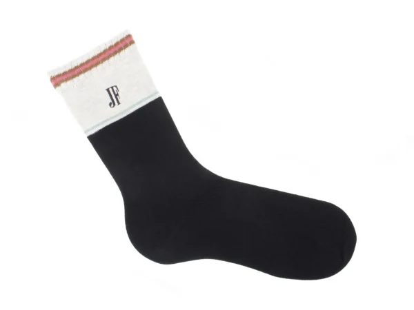 Accessories^Fluevog Shoes Citta Vog Socks | Thick Colourblock Sock Black/Beige