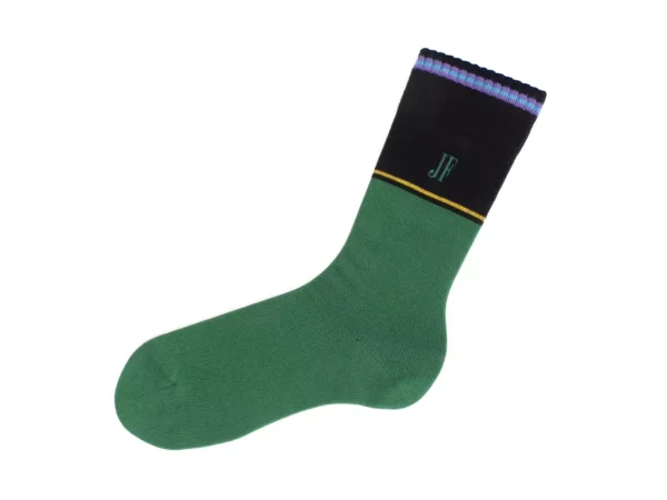 Accessories^Fluevog Shoes Citta Vog Socks | Thick Colourblock Sock Green/Black