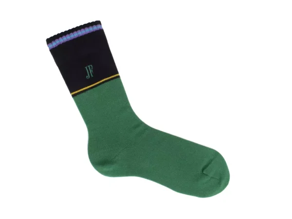 Accessories^Fluevog Shoes Citta Vog Socks | Thick Colourblock Sock Green/Black