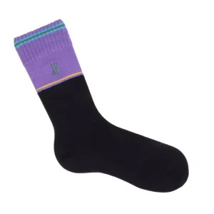 Accessories^Fluevog Shoes Citta Vog Socks | Thick Colourblock Sock Black/Lavender