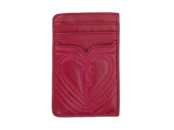 Men's^Fluevog Shoes Coco | Puffy Cardholder Red/Pink